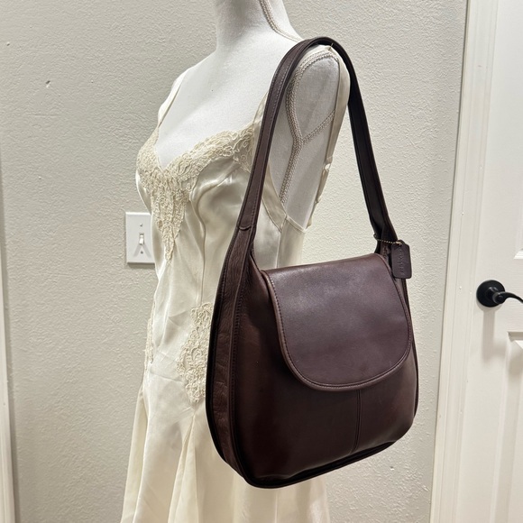 Vintage Coach Mahogany Ergo Flap Large 9029 - Picture 11 of 11